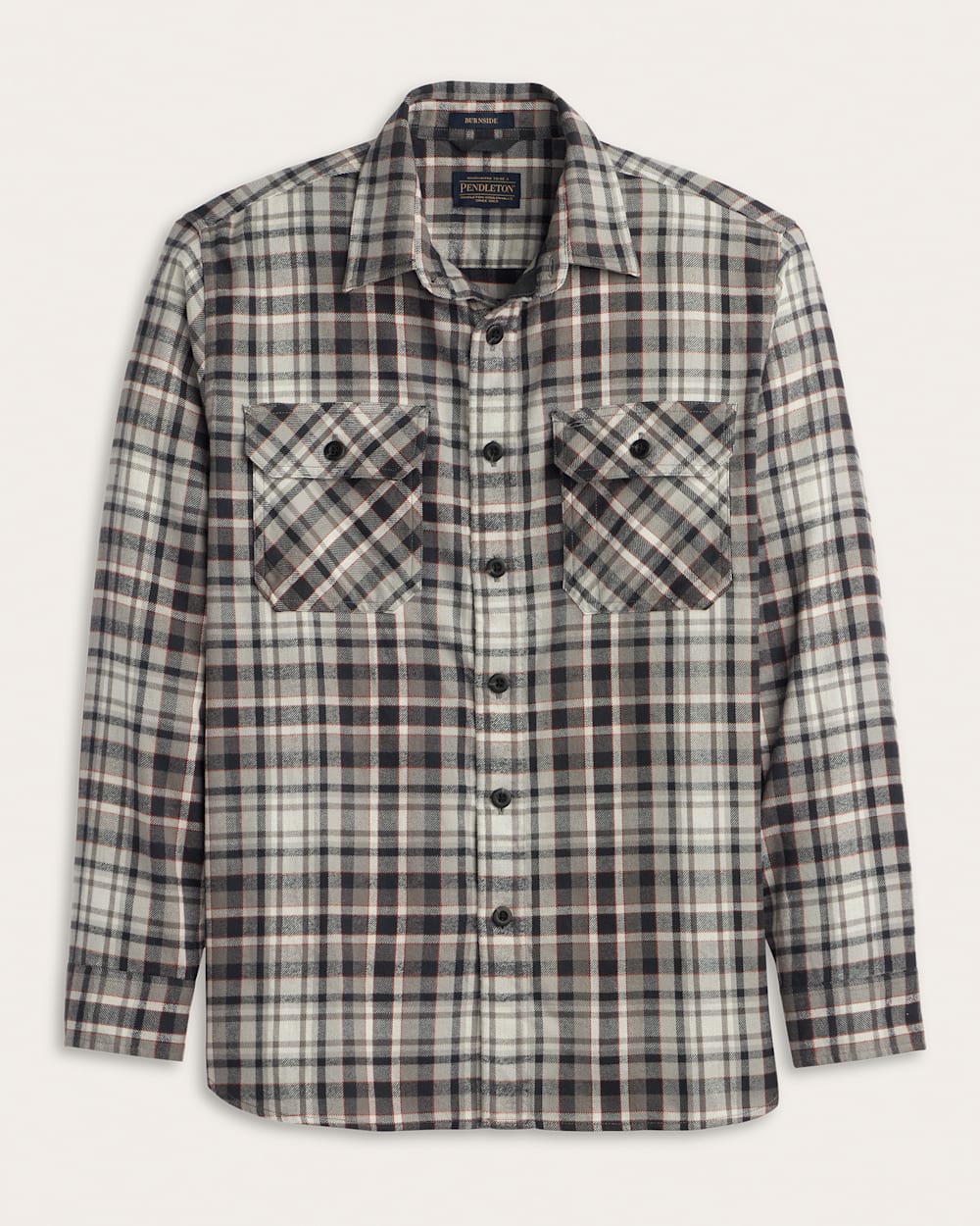 Burnside Flannel Shirt- Grey Plaid